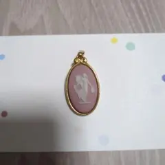 ウェッジウッド　WEDGWOOD　ピンク　ブローチ　ペンダントトップ