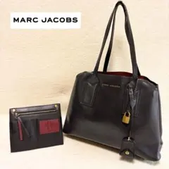 MARC JACOBS レザートートバッグ ブラック インナーポケット付きのサムネイル