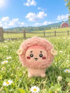 ちいかわ　おすわりぬいぐるみ　ぬい服　ひつじの被り物