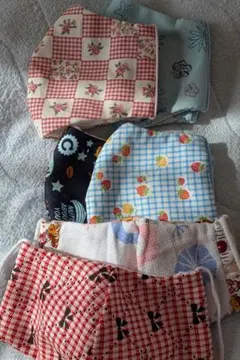 3/8まで!ハンドメイド　布製マスク 6枚セット ジュニアサイズ