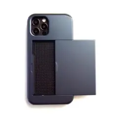 カードホルダー付 iPhone16 ケース Air など他サイズあり♪ ネイビー