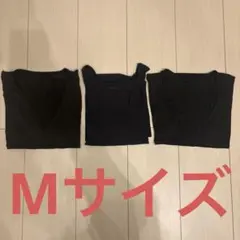 エアリズム インナー3枚セット M 黒 ブラック メッシュ タンクトップ含む