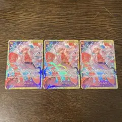 ナ*ナ様 ワンピースカード　モンキー・D・ルフィ　SEC OP05-119 3枚