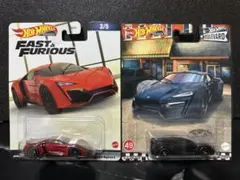 ホットウィール W MOTORS Lykan HyperSport 赤黒セット