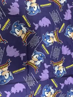 はぎれ　布　SEGA キャラクター　SONIC 約1メートル