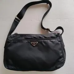 【PRADA 】プラダ ナイロン ショルダーバッグ ブラックのサムネイル