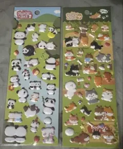 動物キャラクター ぷくぷくシール