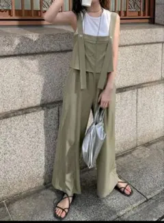 新品未使用★レディース★オールインワンかわいいサロペット風★Mサイズ