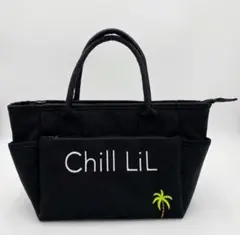 ゴルフ女子に♡Chill LiL チルリルゴルフ　トートバッグ　ブラック