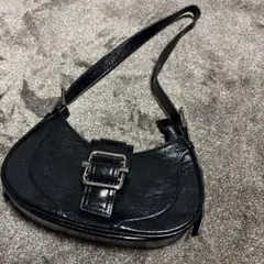 ブラック バケットバッグ 合成皮革