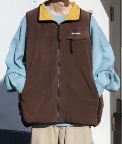 perushu オーバーサイズフリース ダークブラウン