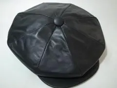 米国製ニューヨークハットLamba Thugレザー本革製ショートワッチ黒XL