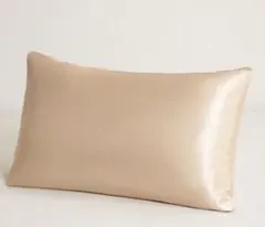 シルク枕カバー　45×65cm ゴールド