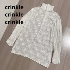 3D エンブロイダリーブラウス crinklecrinklecrinkle