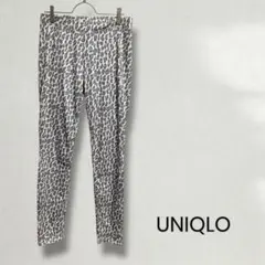 UNIQLO プリントレギンス ヒョウ柄 ウエストゴム Ｍ