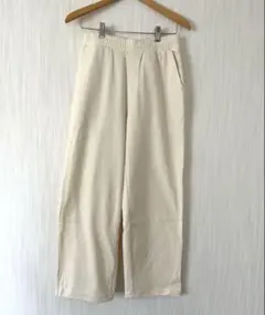 【GU／ジーユー】S 美品スウェットパンツ イージーパンツ 白ホワイト ポケット
