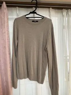 UNIQLO カシミヤ100% ベージュ 長袖ニット