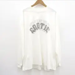 クーティ Open End Yarn Print ロンT