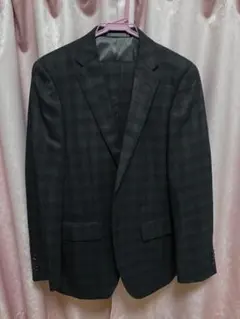 ダークグレー ビジネススーツ 尾州 BISHU サイズ96-80-180