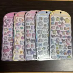 コットンパフィーシール　サンリオ　5点セット