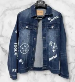 Desigual パッチワーク トラッカー ジャケット インディゴ XXL 美品
