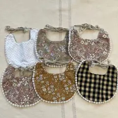 【まとめ売り】リバーシブルスタイ・よだれかけ 6枚セット