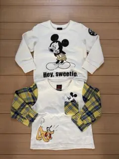 BABYDOLL ミッキー プルート 長袖カットソー 100