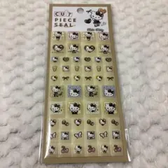 ハローキティ タイルシール サンリオ カットピースシール ヒョウ柄