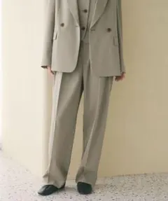 BEAUTY&YOUTH 2タックテーパードパンツ 吸水速乾 防シワ UV