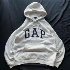 90's ~ OLD GAP オールドギャップ　パーカー　ホワイト　短丈y2k
