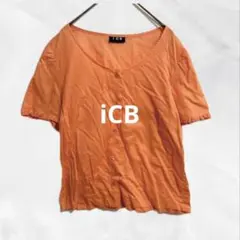 a1414iCB 半袖ハーフボタンTシャツ　シアーブラウス　綿　大人カジュアルのサムネイル