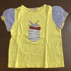 familiar パイナップルモチーフ Tシャツ 130cm