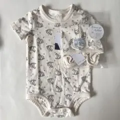 Cottoli 馬柄ロンパース ボンネット セット バースデイ