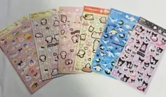 サンリオ　箔押しシールキティ　クロミ　マイメロ　　6枚セット