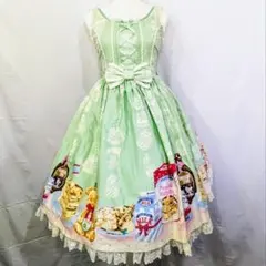 Angelic Pretty ハニーケーキ　ジャンパースカート　ミントグリーン Angelic Pretty ハニーケーキ ジャンパースカート ミントグリーン