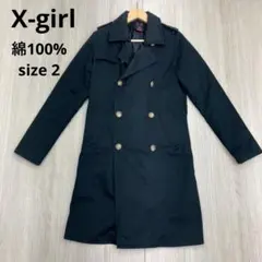 ◆ X-girl エックスガール トレンチコート アウター 中綿 コットン