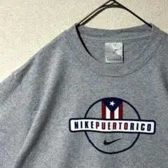 古着 00s NIKE プエルトリコ 国旗 Tシャツ ナイキ スウッシュ Y2K