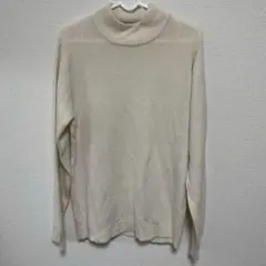 タートルネックセーター L アイボリー