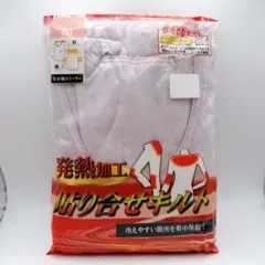 日本ニット 八分袖スリーマー Mサイズ 発熱加工 キルト素材 79-87