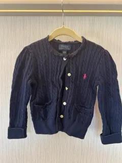 Polo Ralph Lauren ネイビー カーディガン 3/3T　100cm