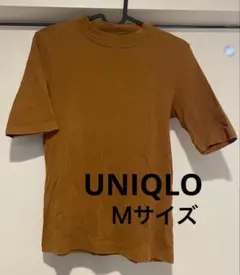 UNIQLO ユニクロ リブハイネックT 5分袖 Tシャツ 半袖