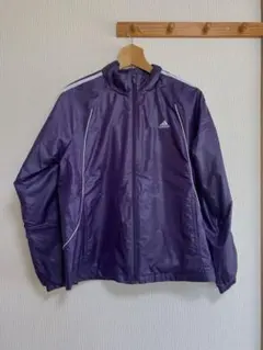 【限定価格】adidas ウインドブレーカー　レディース パープル Lサイズ