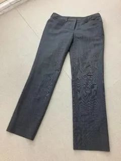 (K11181)ORIHIKA グレー マイクロピンドットチェック パンツ　7