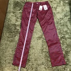 新品Lサイズ フィラゴルフメンズ防寒・防風・保温ストレッチチェックロングパンツ