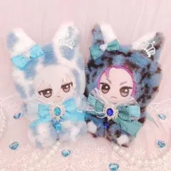 b59 ぬい服 12cm ちびぐるみ 着ぐるみ おすわり 悪魔の狼 セット
