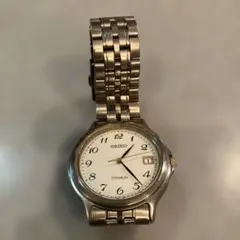 SEiKO 電池新品◎ 稼働品◎ 7N42-8A60 チタン DATE 腕時計