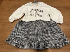 petit main ギンガムチェック ワンピース