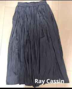 Ray Cassin マキシ丈 プリーツスカート　フリーサイズ