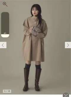 新品　タグ付き　angeliebe フロント開きコーデュロイミニワンピ 産前産後