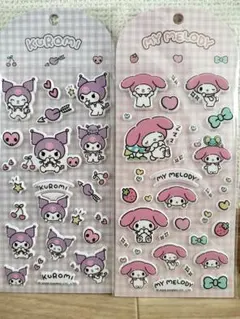 クロミ マイメロディ 立体シール 2枚セット 海外公式